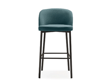 ARWA - Upholstered stool with footrest by Quinti Sedute - view 2